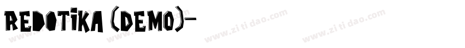 Redotika (DEMO)字体转换